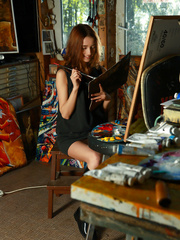 Layla in The Art Student Pic 1