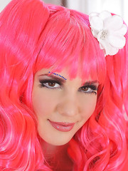 Candy Sweet fingering her pink pussy Pic 1