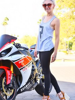 Larissa With A Bike