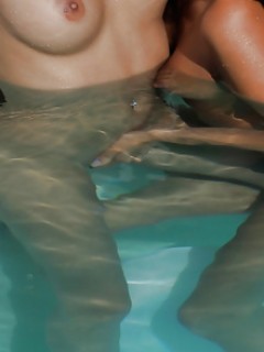 Hot Lesbians Pussy Fingers In The Pool