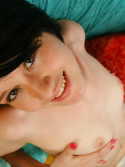 Sexy Brunnette Teen Is Getting Her First  facial Pic 5