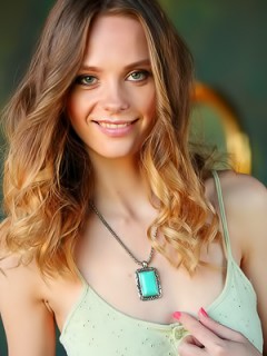 Slim Teenie Irene Gets Nude