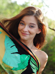 Super cute teen girl nude outdoors Pic 4